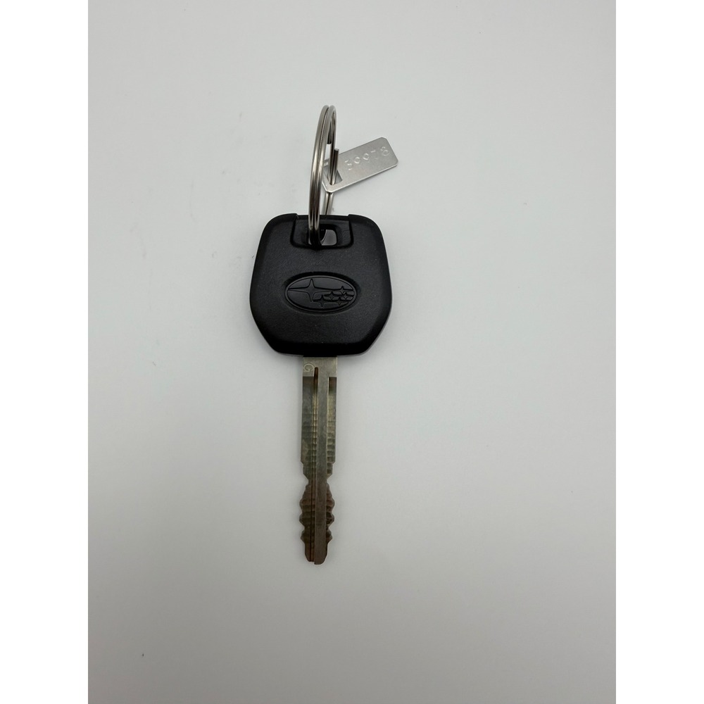 Subaru OEM Ignition Key Black Logo Head Master Key with Metal Tag